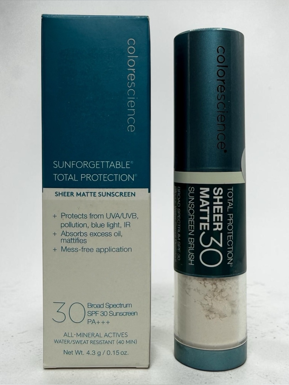 Colorescience Sunforgettable Sheer Matte Mineral Sunscreen Brush SPF 30 Face
